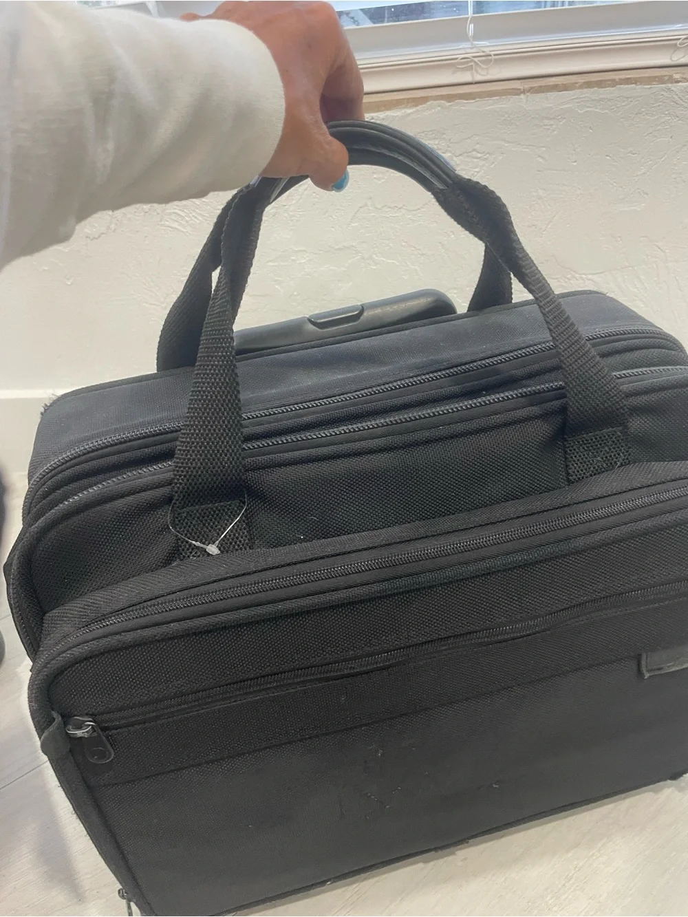 Briggs & Riley Black Rolling Laptop Briefcase with Telescoping Handle